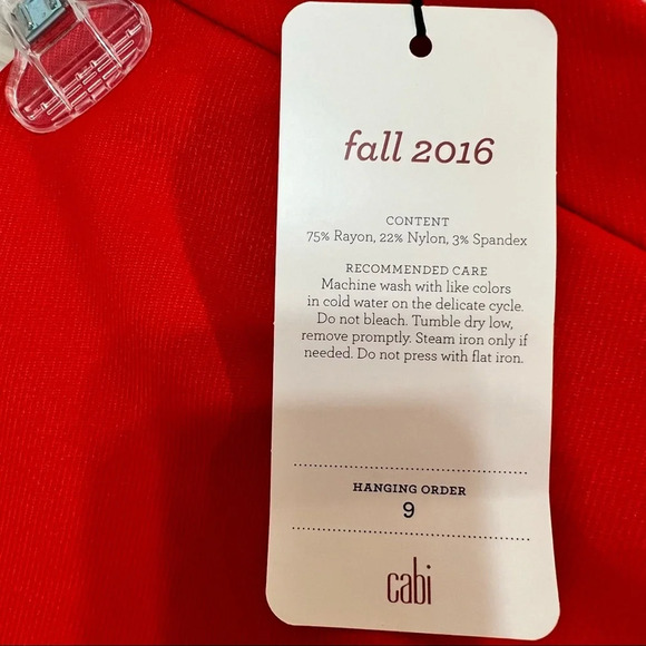 CAbi Sakura Red ALine Skirt. Size 10. NWT. - Picture 12 of 12